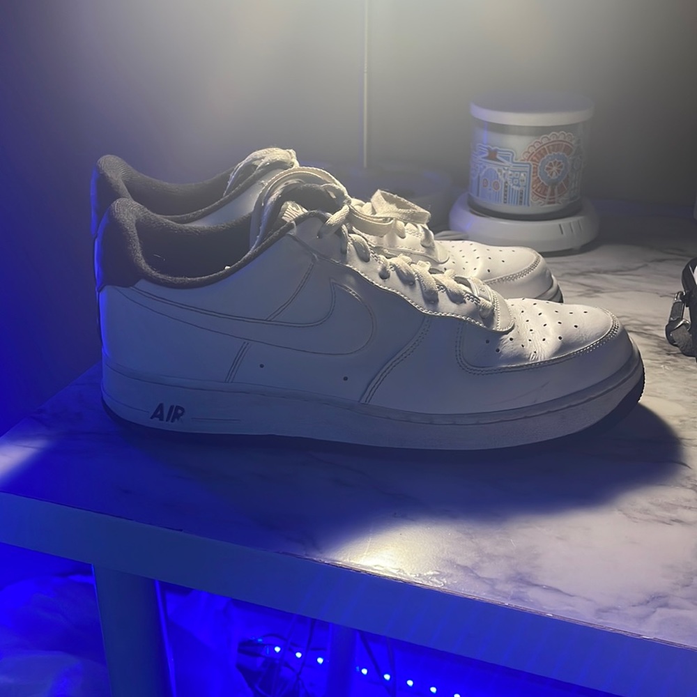 White and black Air Force 1s